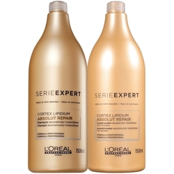 L'Oréal Absolut Repair Cortex Lipidium Kit Shampoo + Condicionador Menor preço em L'Oréal Absolut Repair Cortex Lipidium Kit Shampoo + Condicionador