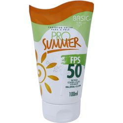 Protetor Solar Pro Summer FPS50 100ml - basic + Menor preço em Protetor Solar Pro Summer FPS50 100ml - basic +