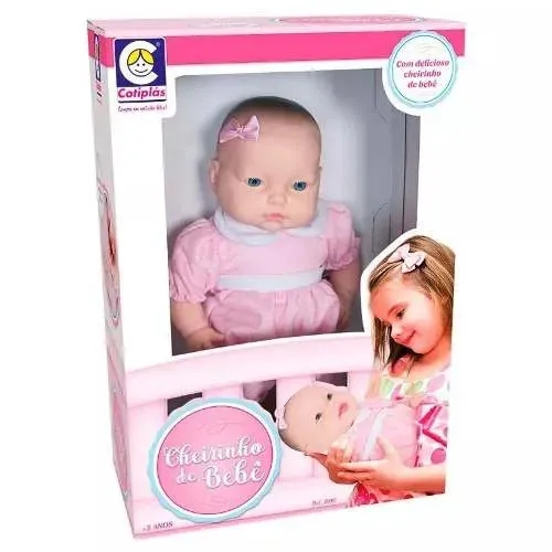 BONECA REBORN CHEIRINHO DE BEBÊ MENINA 2080 COTIPLAS - Loja de Brinquedos,  Móveis Infantil e Linha Baby.