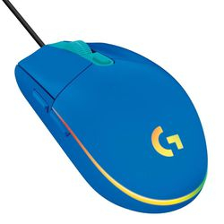 Mouse Gamer Logitech G203 LIGHTSYNC RGB, Efeito de Ondas de Cores, 6 Botões Programáveis e Até 8.000 DPI - Azul Menor preço em Mouse Gamer Logitech G203 LIGHTSYNC RGB, Efeito de Ondas de Cores, 6 Botões Programáveis e Até 8.000 DPI - Azul
