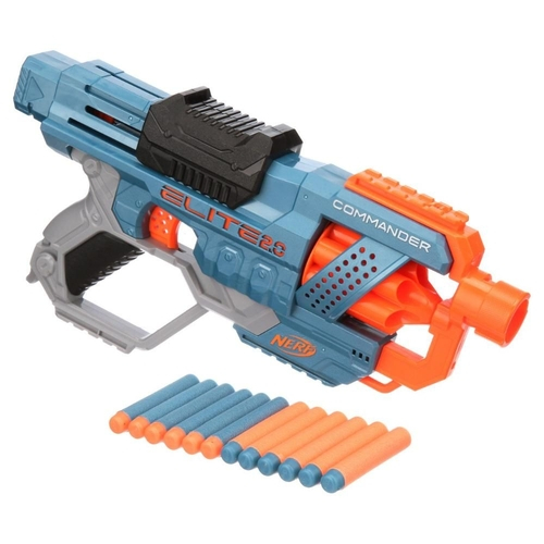 Lança Dardos Nerf Elite 2.0 Commander Rd-6 Tambor Giratório para 6