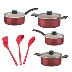 Kit Panelas Tramontina Turim 4 Peças + Conjunto Utensilios Utilita 3 Peças Menor preço em Kit Panelas Tramontina Turim 4 Peças + Conjunto Utensilios Utilita 3 Peças