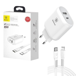 Kit Carregador 3.0A Turbo 32W Baseus Para Iphone X / Xs E Xr Menor preço em Kit Carregador 3.0A Turbo 32W Baseus Para Iphone X / Xs E Xr