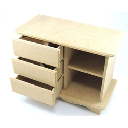 Mini Cômoda Mesa 3 Gavetas Bijuterias Organizador Mdf é boa?
