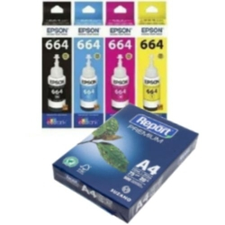 Kit 4 Tintas 664 Epson E 1 Resma De Papel A4 75g Report é boa?