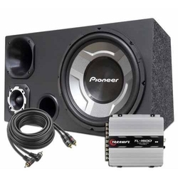 Caixa Taramps 1500 Trio + Pioneer Completa Som Subwoofer Menor preço em Caixa Taramps 1500 Trio + Pioneer Completa Som Subwoofer