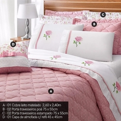 Kit Colcha Queen Athena 7 Peças Percal 200 Fios Casaborda Rosê é boa?