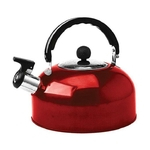 Chaleira De Inox Vermelha 1,8 L Com Apito Art House