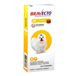 Antipulgas e Carrapatos Bravecto Para Caes De 2kg A 4,5kg (112,5mg) - MSD Saúde Animal Menor preço em Antipulgas e Carrapatos Bravecto Para Caes De 2kg A 4,5kg (112,5mg) - MSD Saúde Animal