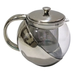 Chaleira De Vidro Revestida Com Infusor Inox Jarra 700 Ml