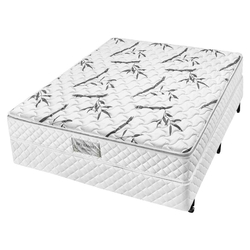 Conjunto Box Casal Molas TriPower Americanflex Bio Bambu 138x188x63cm Menor preço em Conjunto Box Casal Molas TriPower Americanflex Bio Bambu 138x188x63cm