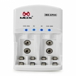 Carregador Bivolt De Pilha Aa / Aaa E Bateria 9v CP50 Mox Menor preço em Carregador Bivolt De Pilha Aa / Aaa E Bateria 9v CP50 Mox