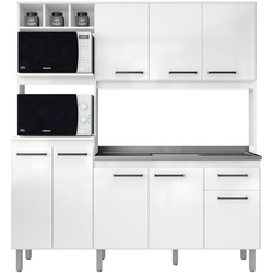 Cozinha Compacta Jaeli Júlia, Branco Menor preço em Cozinha Compacta Jaeli Júlia, Branco