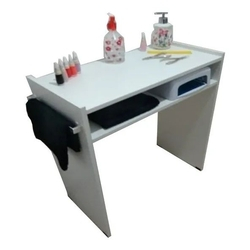 Mesa P/Manicure prática c/ prateleira p/ estufa 60LX77AX30P com alças cromadas Menor preço em Mesa P/Manicure prática c/ prateleira p/ estufa 60LX77AX30P com alças cromadas