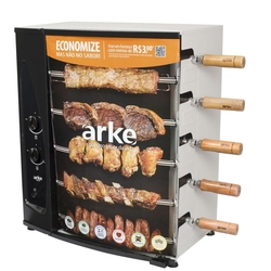 Churrasqueira Assador Rotativo a Gás Arke AGR-05 C/ 5 Espetos Menor preço em Churrasqueira Assador Rotativo a Gás Arke AGR-05 C/ 5 Espetos