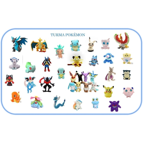 Lucario Mega Evolução Pokémon Pelúcia 26cm Pronta Entrega