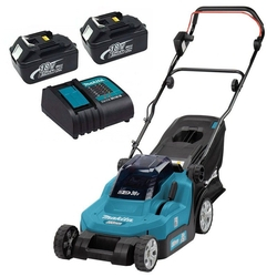 Kit Cortador de Grama Carrinha 2 Baterias 18+18V DLM382Z 36V Carregador Bivolt - Makita Menor preço em Kit Cortador de Grama Carrinha 2 Baterias 18+18V DLM382Z 36V Carregador Bivolt - Makita