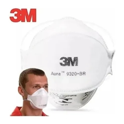 3 Máscaras De Proteção 3m Aura Pff-2 9320 Branca N95 Menor preço em 3 Máscaras De Proteção 3m Aura Pff-2 9320 Branca N95