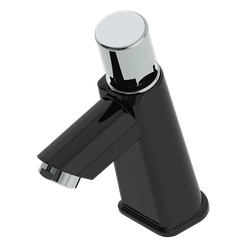 Torneira Automática Para Banheiro Abs Preto Com Cromado 1197 Menor preço em Torneira Automática Para Banheiro Abs Preto Com Cromado 1197