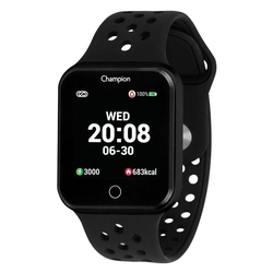 Menor preço em Relógio Champion Preto Pulseira Preta CH50006P Smartwatch