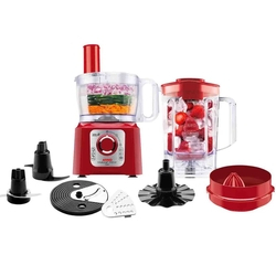 Multiprocessador com Liquidificador e Espremedor Arno Multichef 7 em 1 Vermelho MP74 127v Menor preço em Multiprocessador com Liquidificador e Espremedor Arno Multichef 7 em 1 Vermelho MP74 127v