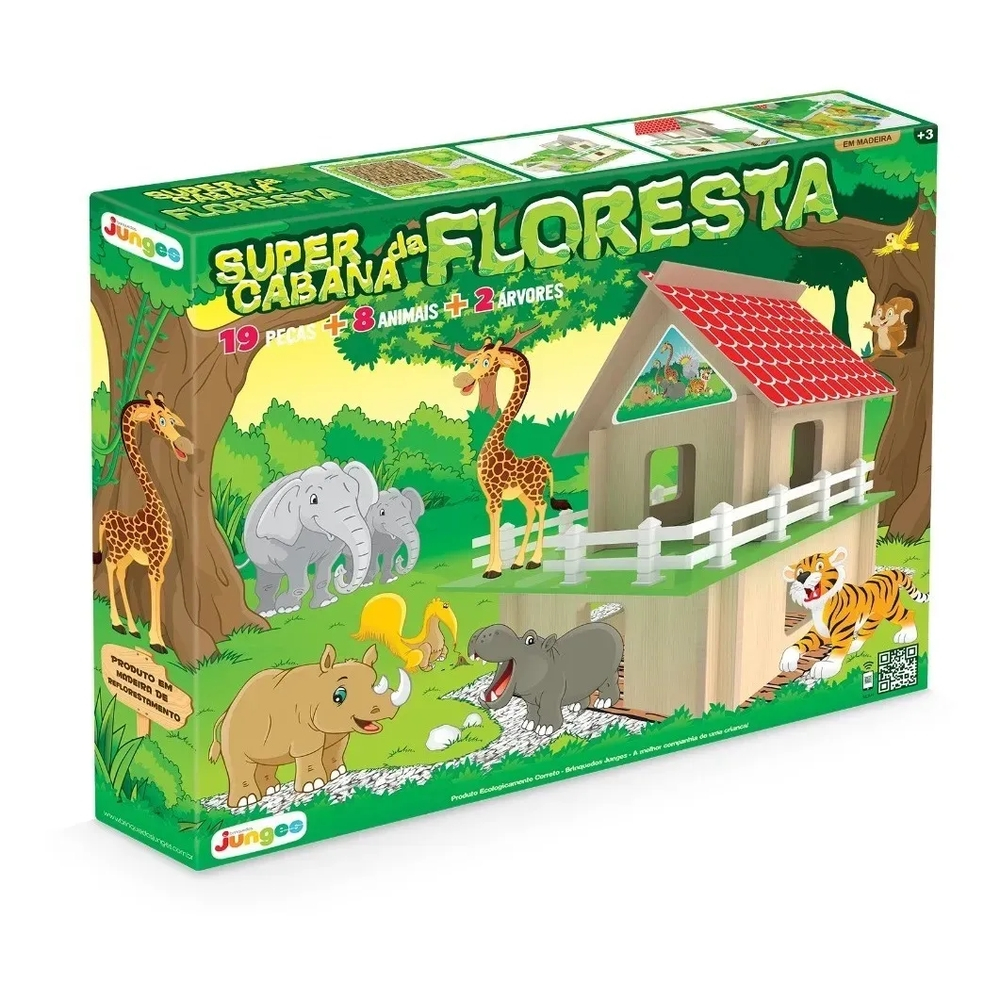 Jogo De Montar Infantil 721 Casa da Floresta 20 Peças + 8 Animais + 2  Árvores Junges - Brinquedos de Montar e Desmontar - Magazine Luiza