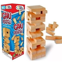 Jogo De Blocos Caiu Perdeu Jenga Estratégico 54 Peças Menor preço em Jogo De Blocos Caiu Perdeu Jenga Estratégico 54 Peças