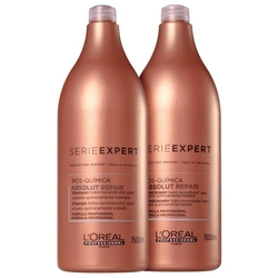 Kit L'Oréal Shampoo + Condicionador Absolut Repair Pós-Química 1500ml Menor preço em Kit L'Oréal Shampoo + Condicionador Absolut Repair Pós-Química 1500ml