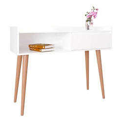 Balcão Aparador Retrô Delux Branco Gloss - MoveisAqui Menor preço em Balcão Aparador Retrô Delux Branco Gloss - MoveisAqui