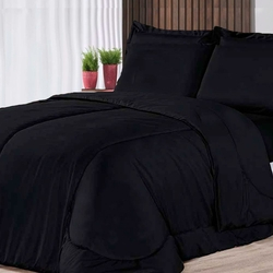 Kit com 6 peças Edredom Soft Casa Dona Casal Preto é boa?