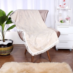 Manta Xale para Sofá Bege 1,50m x 1,50m Jacquard é boa?