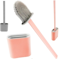 Escova Sanitária De Limpar Vaso Privada Plástico/Silicone Menor preço em Escova Sanitária De Limpar Vaso Privada Plástico/Silicone