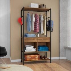 Guarda Roupa Solteiro Closet Paris 2 Gavetas Demolição/Preto - Artefamol é boa?