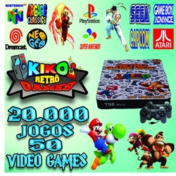 Vídeo Game Retrô Game Box 20.000 Jogos + 2 Controle Com Fio Menor preço em Vídeo Game Retrô Game Box 20.000 Jogos + 2 Controle Com Fio