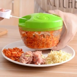 Mini Processador Alimentos Manual 3 Lâminas Cortador Legumes é boa?