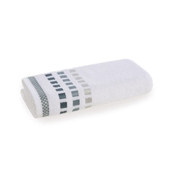Toalha de Banho Karsten Calera Branco Turquesa 67x135cm Algodão Menor preço em Toalha de Banho Karsten Calera Branco Turquesa 67x135cm Algodão