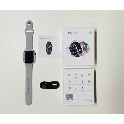 smartwatch hw12 prata