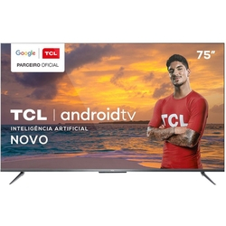 Smart TV LED 75" TCL 75P715 Ultra HD 4K Android TV Wi-fi Com Google Assistant, Borda Ultrafina Menor preço em Smart TV LED 75" TCL 75P715 Ultra HD 4K Android TV Wi-fi Com Google Assistant, Borda Ultrafina