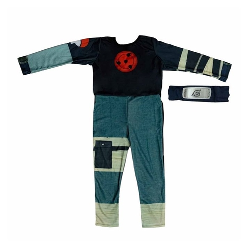 Fantasia Sasuke Uchiha Infantil Kit+bandana+kunai+shuriken