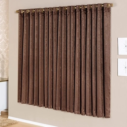 Cortina Semi Blackout Austria Tabaco 2,00M X 1,70M Menor preço em Cortina Semi Blackout Austria Tabaco 2,00M X 1,70M