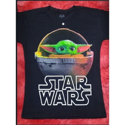 Camiseta Masculina Manga Curta Yoda Star Wars Branco