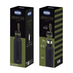 Garrafa Térmica de Alumínio Color com Isolamento 500ml - MOR Menor preço em Garrafa Térmica de Alumínio Color com Isolamento 500ml - MOR