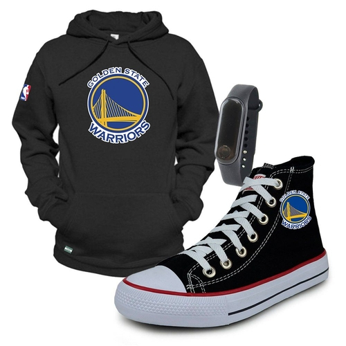 moletom com capuz golden state warriors