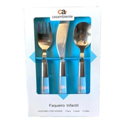 Kit Talheres Infantil Faqueiro Aço Inox (3 Peças) é boa?