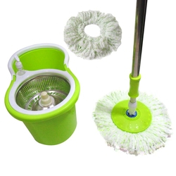 Balde Mop Esfregao Limpeza Inox Centrifuga Com Rodinhas + 1 Refil E 1 Dispenser Sabao (clb-03001 / mop-5) é boa?