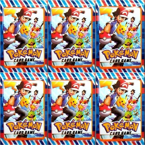 Kit Cartinhas Pokemon =60pctes Cards Bater Bafo Pokemon em