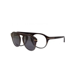 Armação para Óculos de Grau Tom Ford com Clip-on TF5533-B 55A Menor preço em Armação para Óculos de Grau Tom Ford com Clip-on TF5533-B 55A