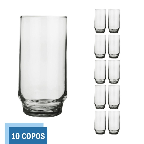 Jogo Copos Lights Long Drink 410mL 6 Peças Nadir