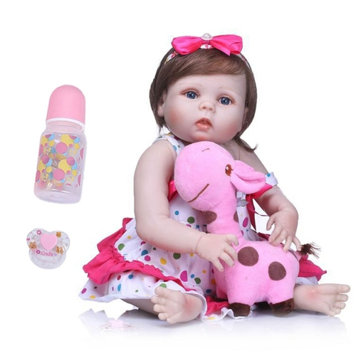 Bebê Reborn Menina Realista Silicone, Banho no Shoptime