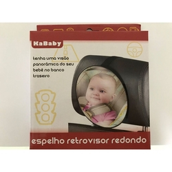 Espelho Retrovisor Redondo Para Banco Traseiro Kababy Menor preço em Espelho Retrovisor Redondo Para Banco Traseiro Kababy